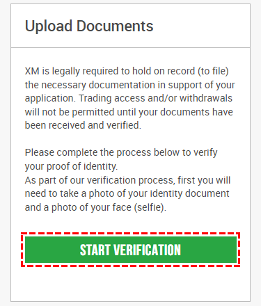 click on 'Start verification'.