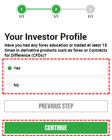 Investor Profile Registration