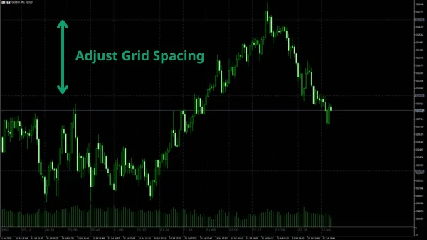 LocalTime horizontal price grid display feature example