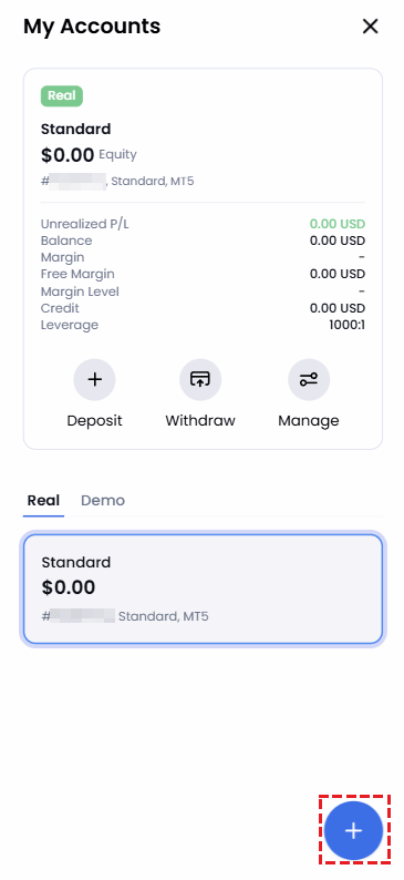 Steps to open an additional XM trading account