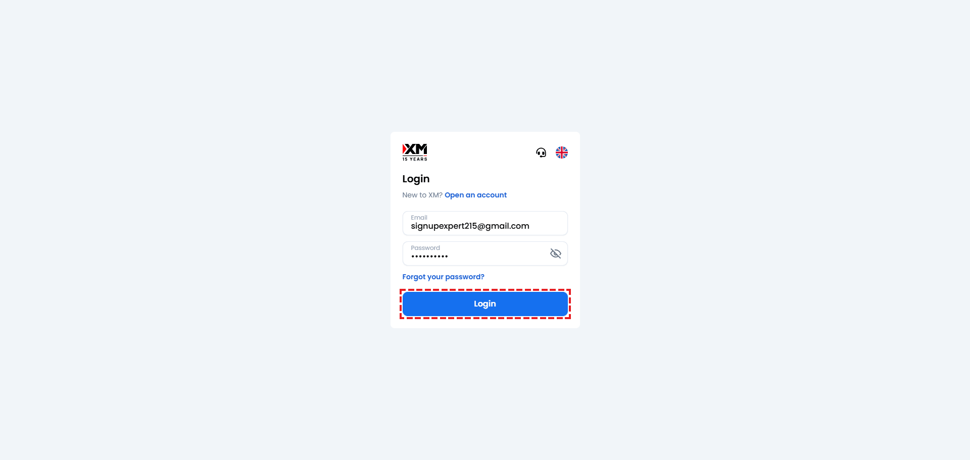 How to log in to the XM Members Area – Desktop