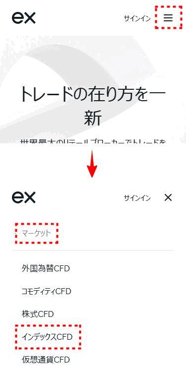 Exnessスプレッド_インデックス_mb4