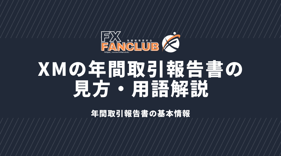 XMの年間取引報告書の見方・用語解説