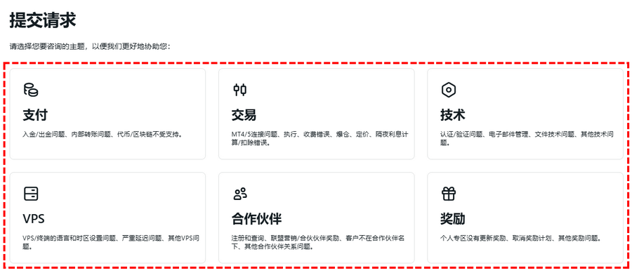 Exness_客服指南_咨询内容类别_电脑版