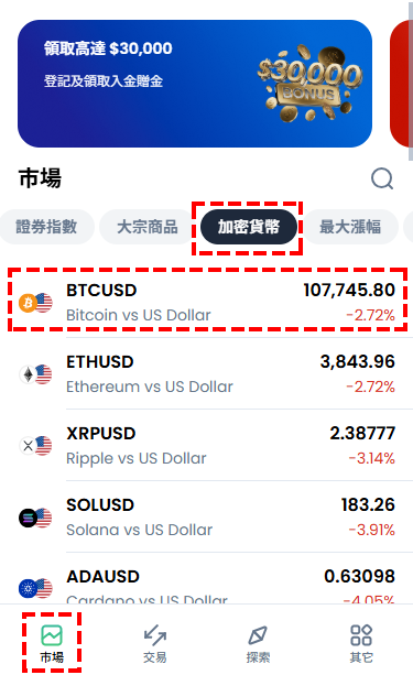XM_加密貨幣數據詳細資料顯示方法_手機版