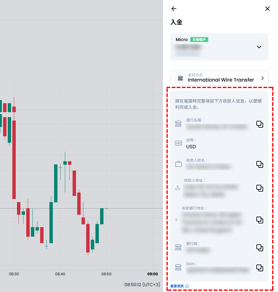 XM入金_銀行電匯入金_匯入銀行資料_電腦版